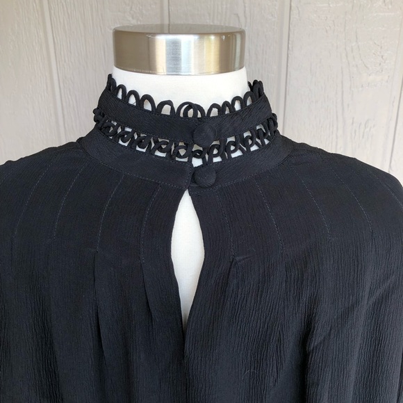 APIECE APART | La Sierra Black Silk Mini Dress - Picture 7 of 8